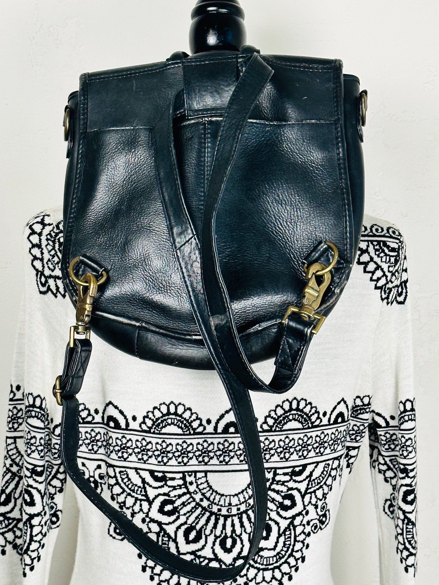 Leather Brazil Adjustable Backpack