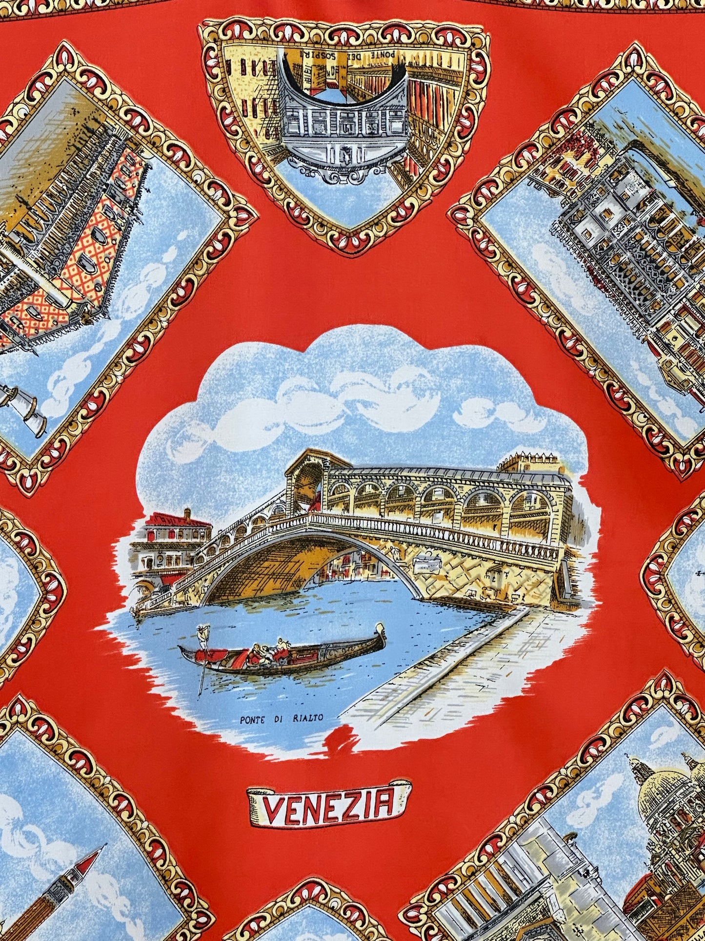 Made in Italy - Vintage Venice Scarf - 24" x 24"
