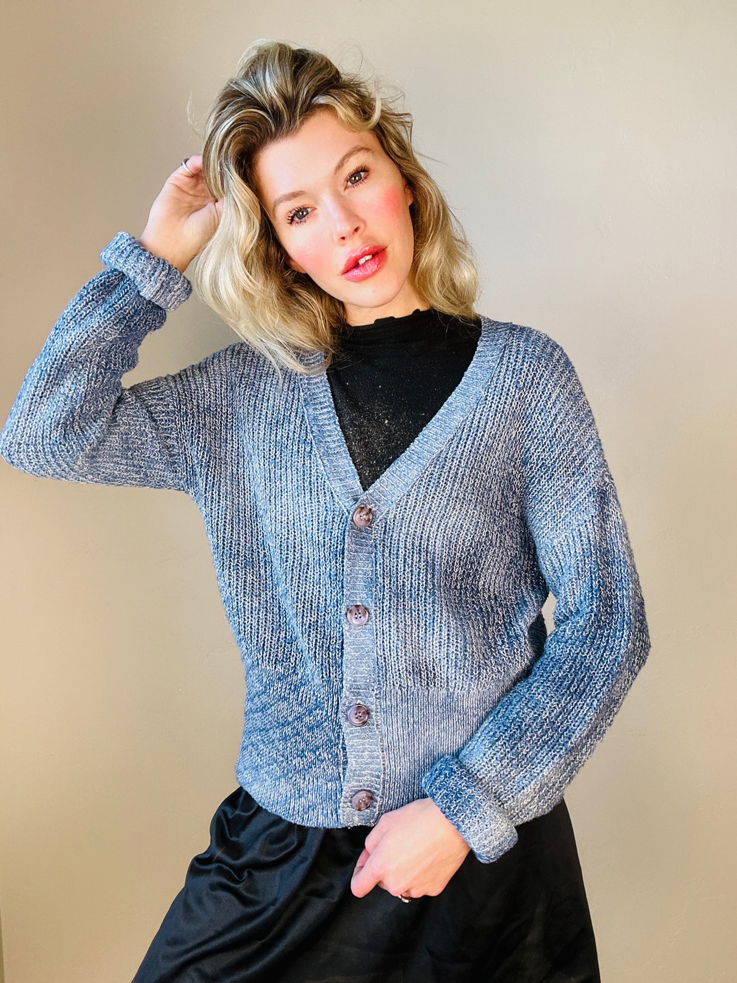 Button Up Everyday Sweater / Hand Dyed by Sharon